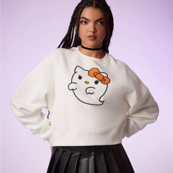 Forever 21 Hello Kitty Ghost Sweatshirt - Picture 1 of 3